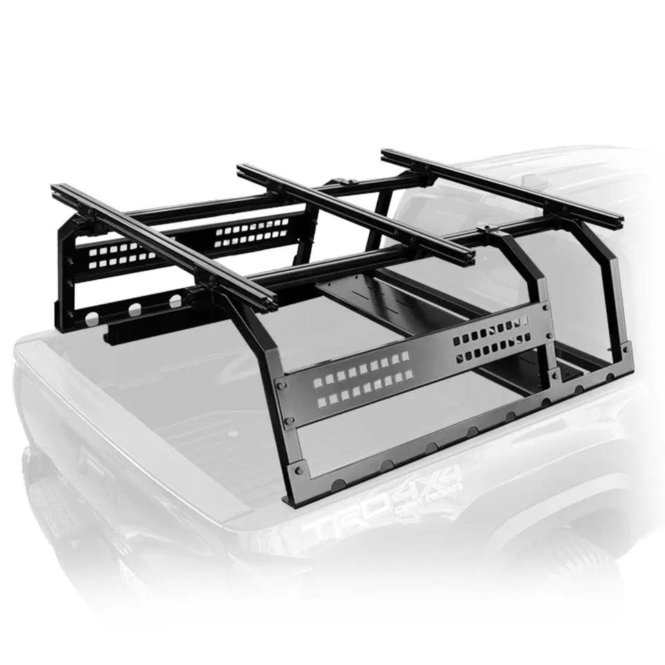 FULL-SIZE TRUCK DISCOVERY RACK WITH SIDE CARGO PLATES AND FRONT TRAY SYSTEM KIT