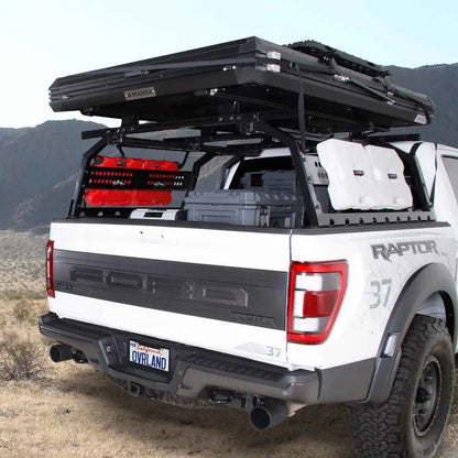 FULL-SIZE TRUCK DISCOVERY RACK WITH SIDE CARGO PLATES AND FRONT TRAY SYSTEM KIT