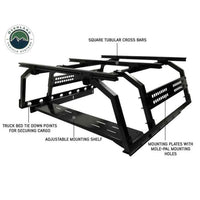 FULL-SIZE TRUCK DISCOVERY RACK WITH SIDE CARGO PLATES AND FRONT TRAY SYSTEM KIT