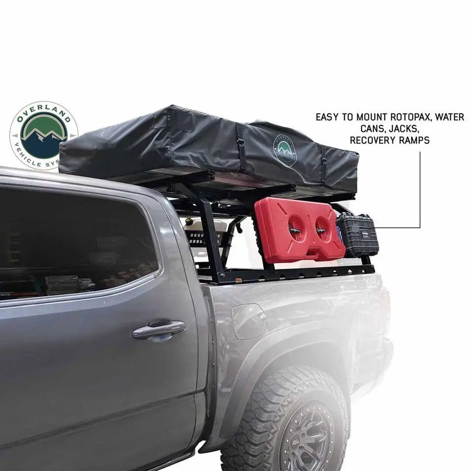 FULL-SIZE TRUCK DISCOVERY RACK WITH SIDE CARGO PLATES AND FRONT TRAY SYSTEM KIT