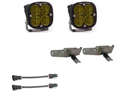 Ford Squadron SAE Fog Pocket Light Kit for 1999-2010 F-250/350 Super Duty - Baja Amber by Venture Overland Company Baja Designs