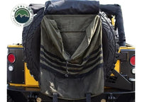 GIANT WAXED CANVAS TIRE MOUNTED TRASH BAG HOLDER