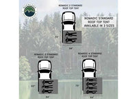 HD Nomadic 2 Soft Shell Roof Top Tent for Two – Grey with Green Rainfly