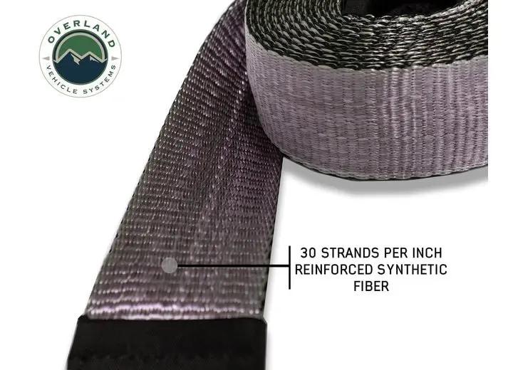 Heavy-Duty 20,000 LB Tow Strap - 2" x 30' with Storage Bag and Reinforced Ends