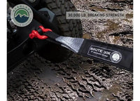 Heavy-Duty 30,000 LB Towing Strap - 3" x 30' Gray with Black Ends & Storage Bag