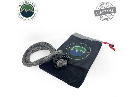 Heavy-Duty 5/8" Soft Shackle with Collar - 44,500 lb Capacity & 22" Length with Storage Bag