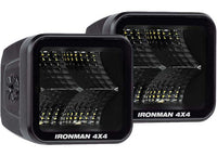 40W Clear Flood Beam LED Cube Light Kit - 3.2 Inch Ironman 4x4