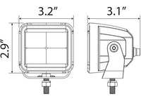 40W Clear Flood Beam LED Cube Light Kit - 3.2 Inch Ironman 4x4