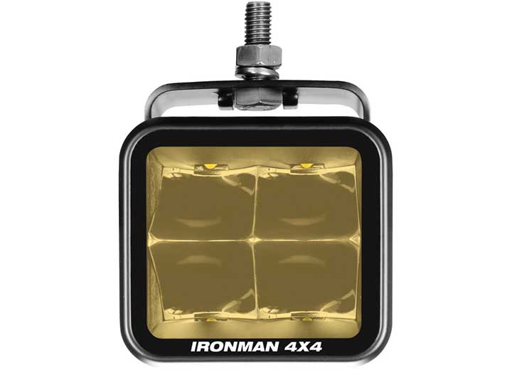 40W Amber Spot Beam LED Cube Light - 3.2 Inch