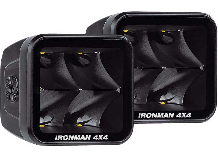 40W Clear Spot Beam LED Cube Light Kit - 3.2 Inch Ironman 4x4