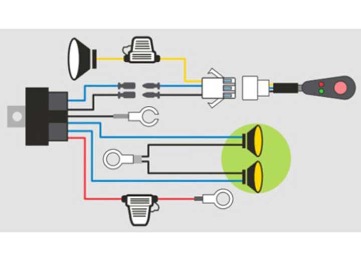 20W Amber LED Cube Flood Light Kit - 2.8 Inch Ironman 4x4