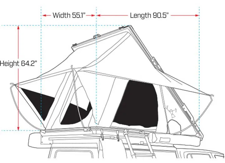 Ironman 4x4 Orion 1400 Adventure Rooftop Tent Ironman 4x4