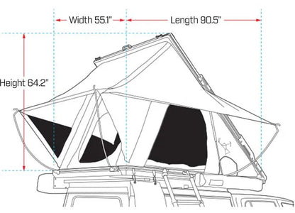 Ironman 4x4 Orion 1400 Adventure Rooftop Tent Ironman 4x4