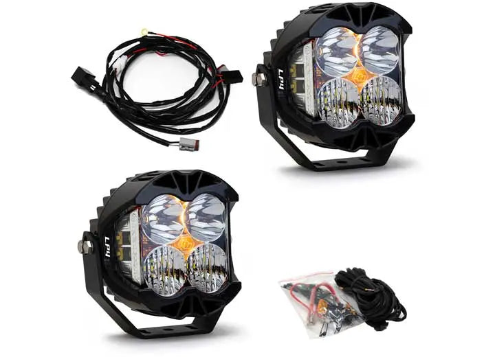 LP4 PRO BUMPER KIT-20-C/18-C JL;W/OE STEEL BUMPER(DRIVING/COMBO;CLEAR;TOGGLE SWI Baja Designs