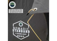 N3S Nomadic 3 Standard Roof Top Tent - Gray Body with Green Rainfly for Adventurous Camping