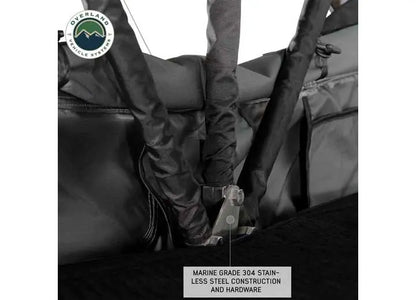 N3S Nomadic 3 Standard Roof Top Tent - Gray Body with Green Rainfly for Adventurous Camping