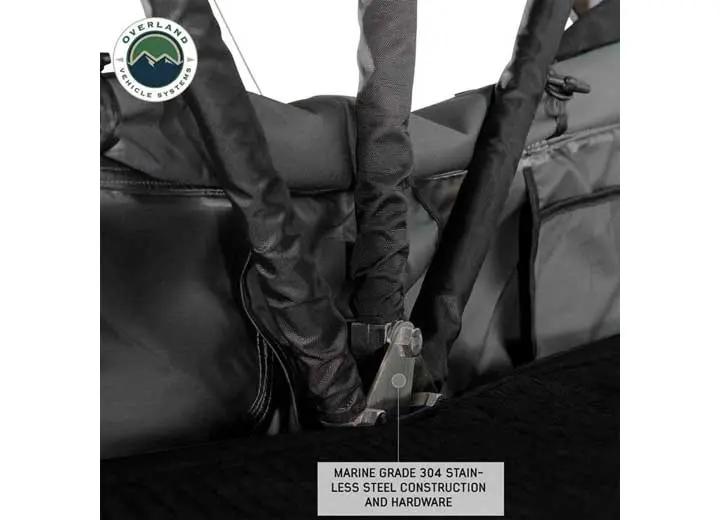 N3S Nomadic 3 Standard Roof Top Tent - Gray Body with Green Rainfly for Adventurous Camping