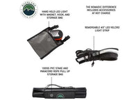 N3S Nomadic 3 Standard Roof Top Tent - Gray Body with Green Rainfly for Adventurous Camping