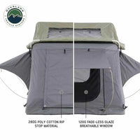 NOMADIC 3 Extended Adventure Roof Top Tent - White Base with Dark Grey Rain Fly and Black Accessories