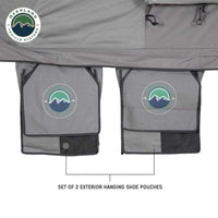 NOMADIC 3 Extended Adventure Roof Top Tent - White Base with Dark Grey Rain Fly and Black Accessories