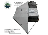 Overland Vehicle Systems / Up Down Air - NOMADIC AWNING 180 - STYLISH DARK GRAY CANOPY WITH BLACK PROTECTIVE COVER & MOUNTING BRACKETS