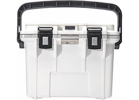 IM 14 Qt Elite Cooler in White and Gray - Durable, Lightweight, Ideal for Outdoor Activities