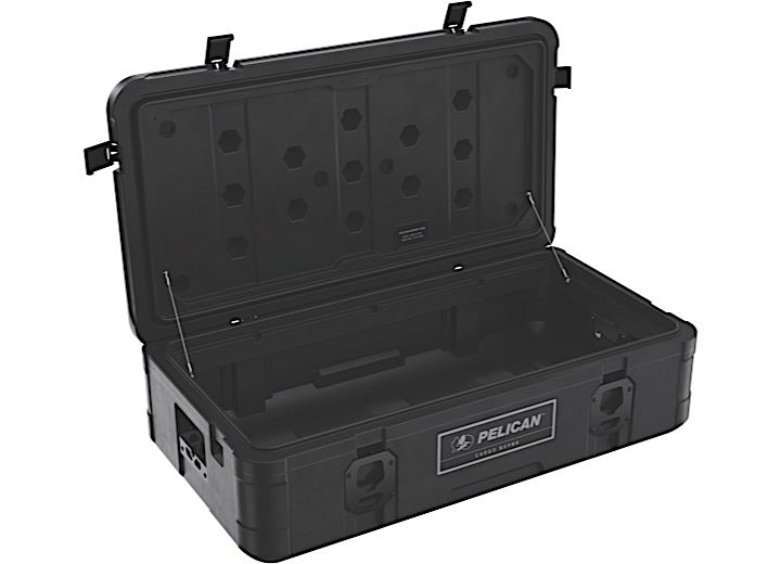 Pelican 90L Cargo Case - Medium Roof Storage Solution in Black for Adventure and Travel Pelican