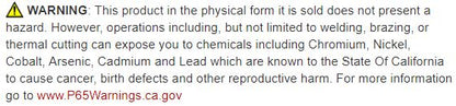 California Proposition 65 warning label