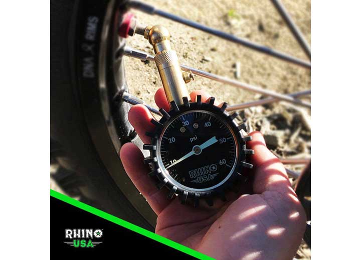 Premium 60 PSI Heavy-Duty Tire Pressure Gauge Rhino USA
