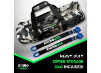 30FT Kinetic Recovery Rope Kit with Lightweight Soft Shackles - Blue