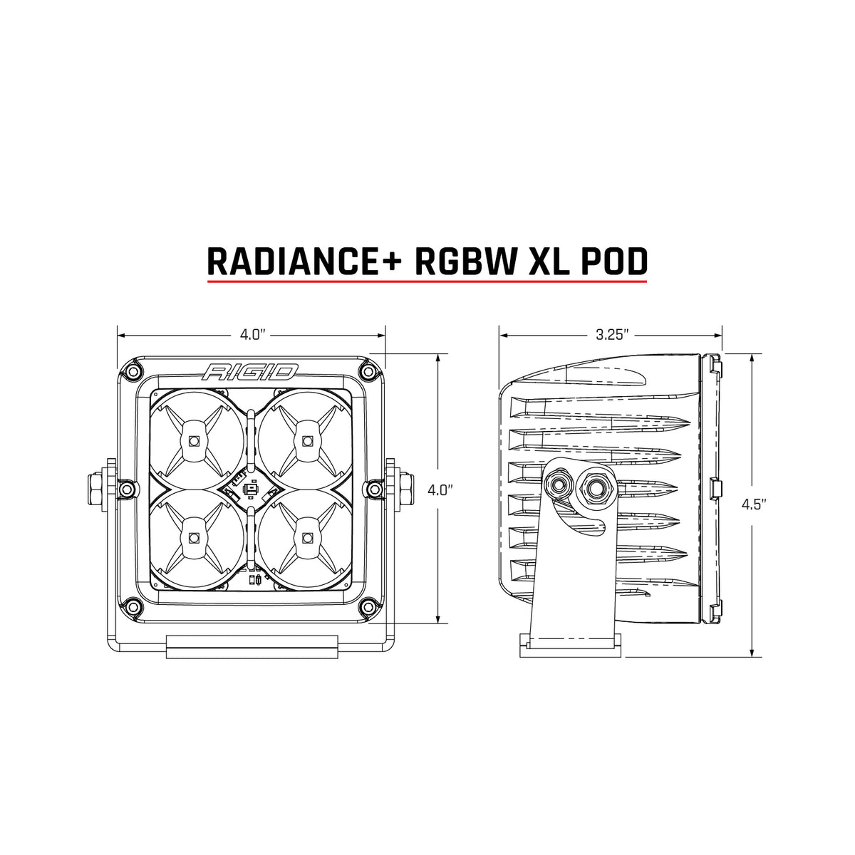 RIGID 322053 Radiance+ Pod XL RGBW - view 3