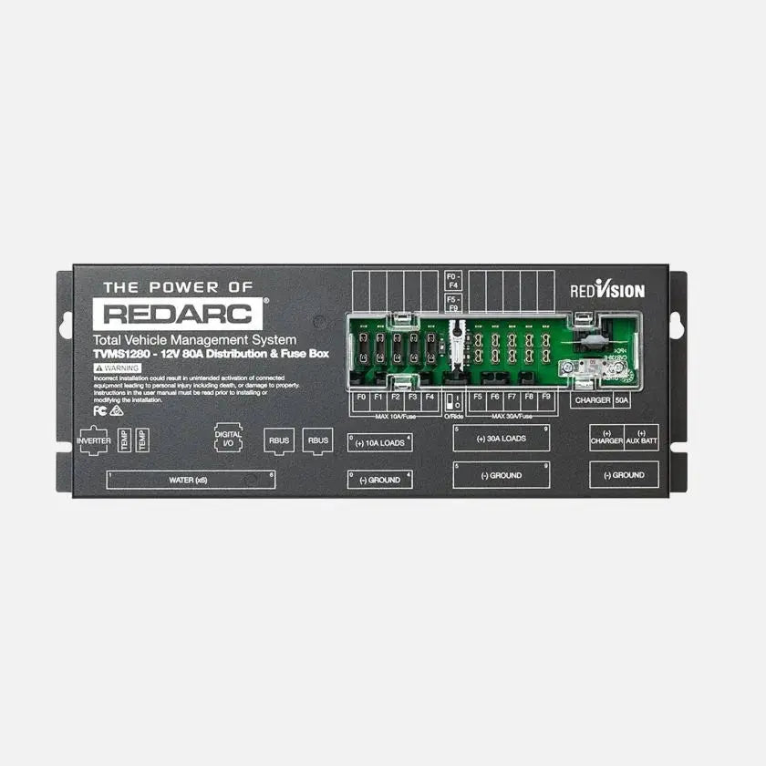 Redarc - Redarc TVMS Prime TVMS1280 - NA – Advanced Total Vehicle Management System for Off - Grid Power Optimization in RVs, Campers, and 4x4s