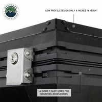 SIDEWINDER ROOF TOP TENT - BLACK ALUMINUM SHELL & BODY, SPACIOUS FOR 3+ CAMPERS