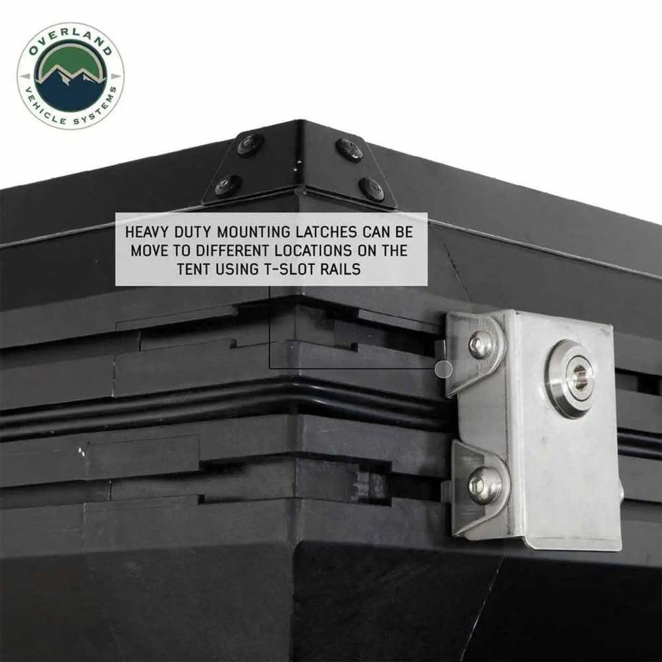 SIDEWINDER ROOF TOP TENT - BLACK ALUMINUM SHELL & BODY, SPACIOUS FOR 3+ CAMPERS