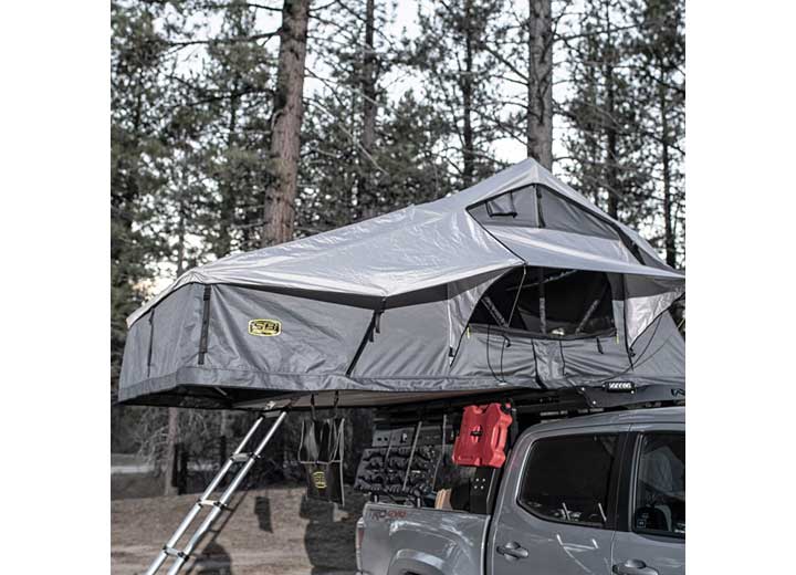 GEN2 OVERLANDER TENT XL; GRAY TENT BODY W/LIGHT GRAY RAINFLY; SLEEPS 3-4 Smittybilt