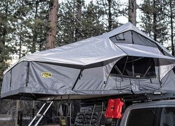 GEN2 OVERLANDER TENT XL; GRAY TENT BODY W/LIGHT GRAY RAINFLY; SLEEPS 3-4 Smittybilt