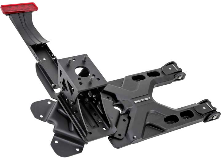 07-18 WRANGLER JK 2/4DR PIVOT HEAVY-DUTY OVERSIZE TIRE CARRIER; BLACK