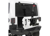 07-18 WRANGLER JK 2/4DR PIVOT HEAVY-DUTY OVERSIZE TIRE CARRIER; BLACK
