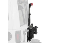 07-18 WRANGLER JK 2/4DR PIVOT HEAVY-DUTY OVERSIZE TIRE CARRIER; BLACK