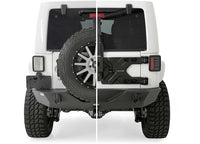 07-18 WRANGLER JK 2/4DR PIVOT HEAVY-DUTY OVERSIZE TIRE CARRIER; BLACK
