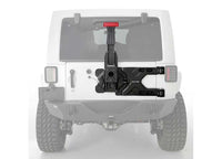 07-18 WRANGLER JK 2/4DR PIVOT HEAVY-DUTY OVERSIZE TIRE CARRIER; BLACK