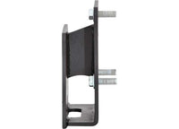 76-86 CJ5/CJ7; 87-18 WRANGLER YJ/TJ/LJ/JK TIRE RELOCATION BRACKET; BLACK; CLEAR UP TO 35IN TIRE