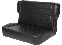 86-95 CJ & WRANGLER (YJ) SEAT - REAR - FOLD & TUMBLE - VINYL BLACK