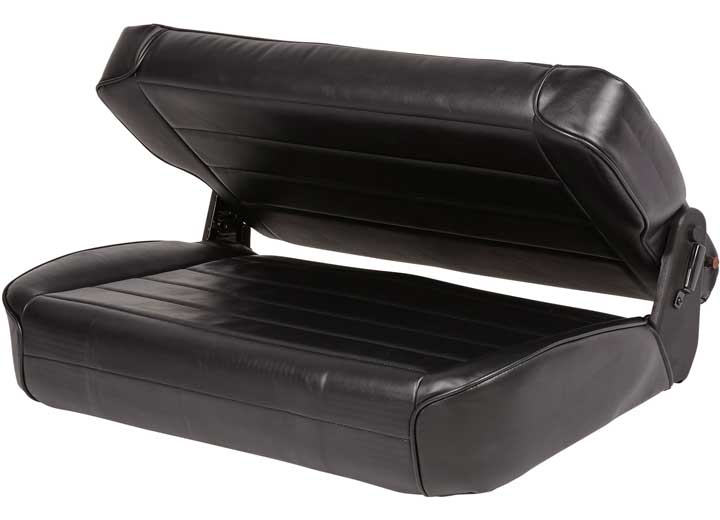 86-95 CJ & WRANGLER (YJ) SEAT - REAR - FOLD & TUMBLE - VINYL BLACK