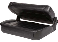 86-95 CJ & WRANGLER (YJ) SEAT - REAR - FOLD & TUMBLE - VINYL BLACK
