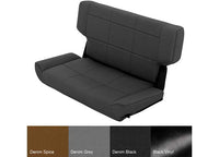 97-06 WRANGLER (TJ) SEAT - REAR - FOLD & TUMBLE - DENIM BLACK Smittybilt