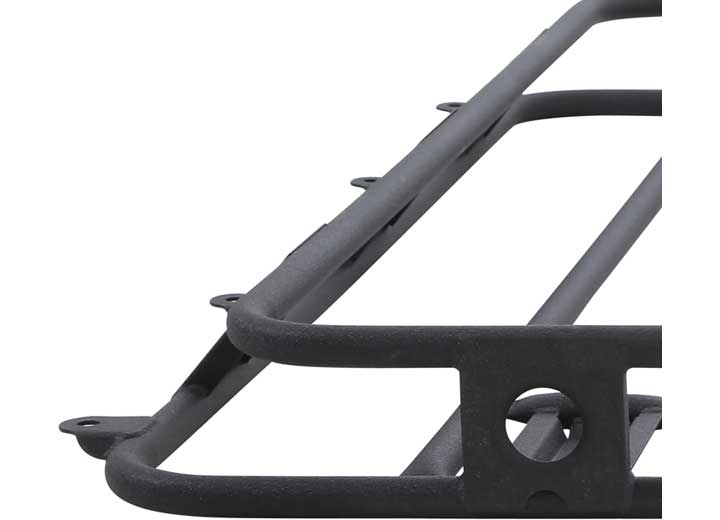 07-18 WRANGLER JK 4DR DEFENDER RACK WELDED ONE-PIECE ROOF RACK; BLACK POWDER COAT