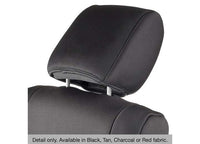 08-12 WRANGLER JK 4 DR NEOPRENE FRONT AND REAR SEAT COVER SET; BLACK/BLACK
