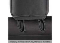 08-12 WRANGLER JK 4 DR NEOPRENE FRONT AND REAR SEAT COVER SET; BLACK/BLACK