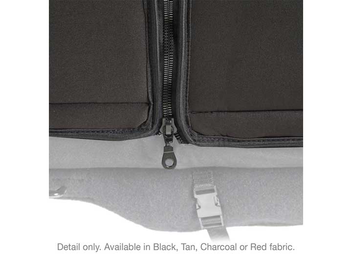 08-12 WRANGLER JK 4 DR NEOPRENE FRONT AND REAR SEAT COVER SET; BLACK/BLACK